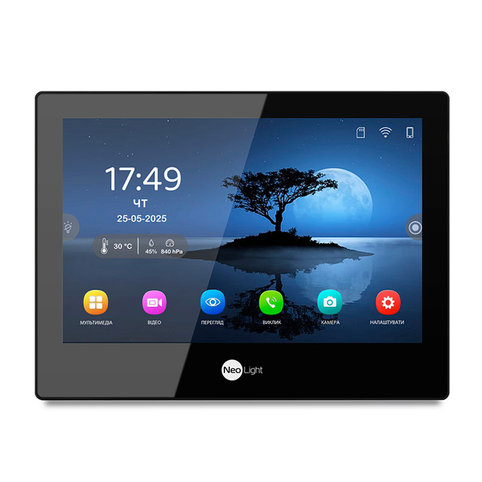Видеодомофон NeoLight Alpha Hybrid Black