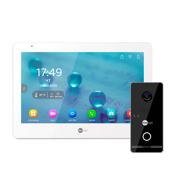 Комплект видеодомофона NeoLight Mezzo Hybrid IPWO KIT Black Комплект видеодомофона NeoLight Mezzo Hybrid IPWO KIT Black