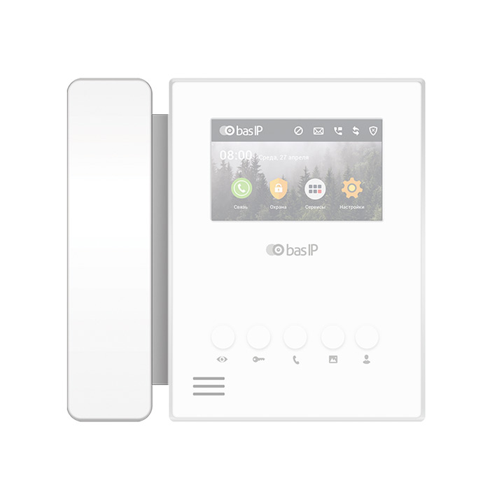 Аудіотрубка домофонна BAS-IP SP-AU White Аудіотрубка домофонна BAS-IP SP-AU White