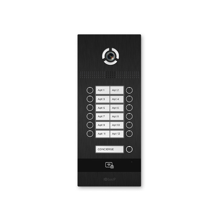 Панель вызова BAS-IP BI-12FB Black