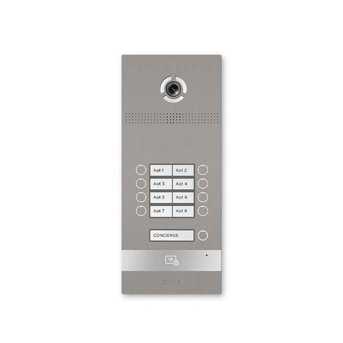 Панель вызова BAS-IP BI-08FB Silver