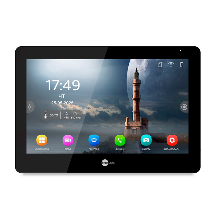 Видеодомофон NeoLight Mezzo Hybrid Black