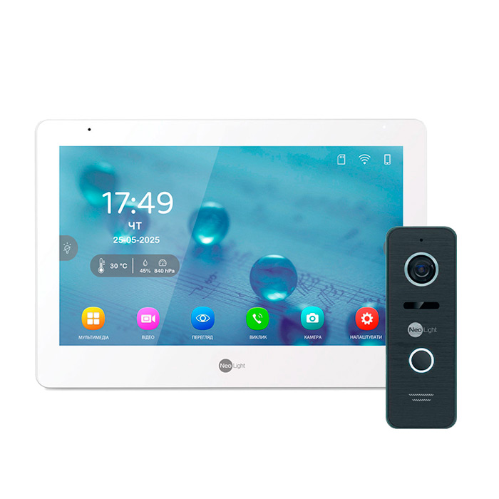 Комплект видеодомофона NeoLight Mezzo Hybrid HD KIT Black Комплект видеодомофона NeoLight Mezzo Hybrid HD KIT Black