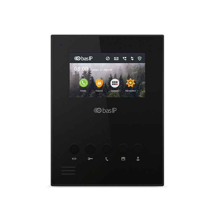 Видеодомофон BAS-IP AU-04LAF Black