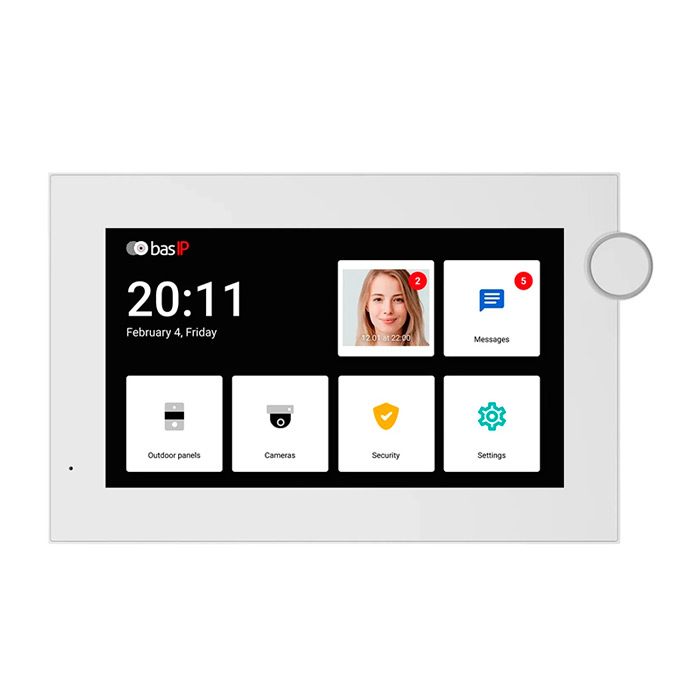 Відеодомофон BAS-IP AZ-07LF White Відеодомофон BAS-IP AZ-07LF White