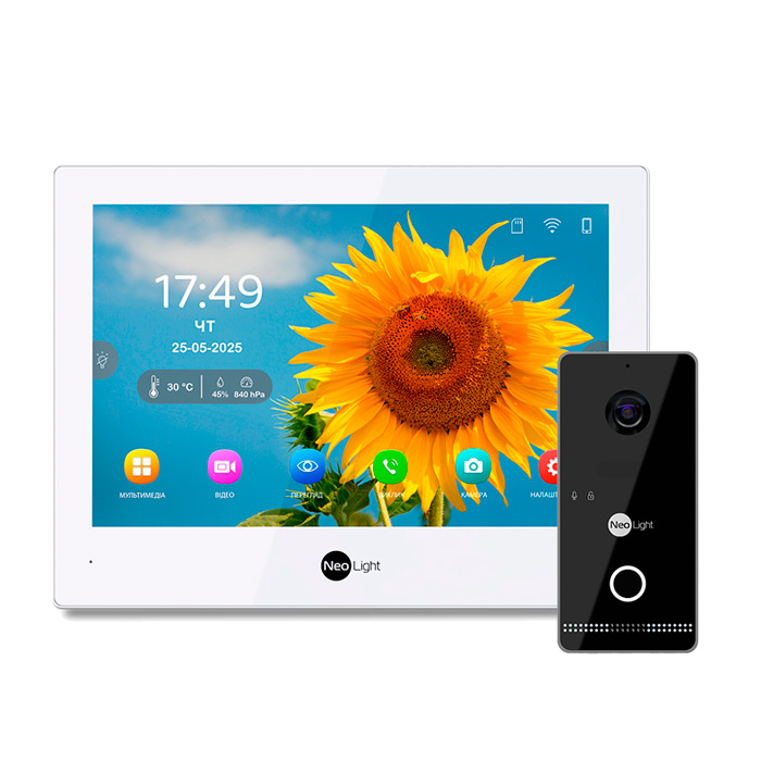 Комплект видеодомофона NeoLight Alpha Hybrid IPWO KIT Black