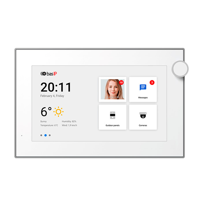 Відеодомофон BAS-IP AZ-07L White