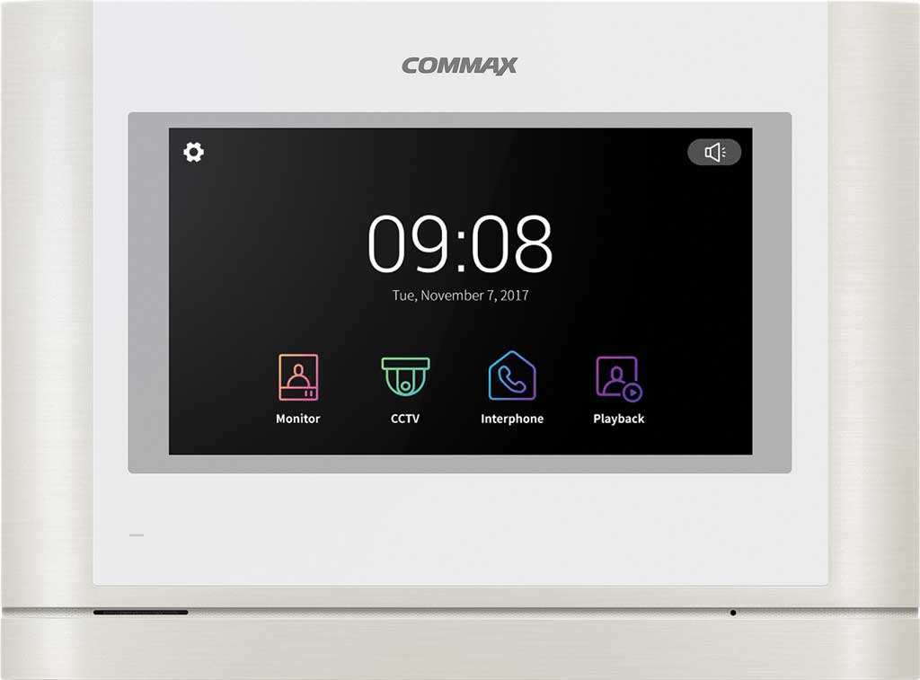 Видеодомофон белый commax cdv-704MA с OSD меню