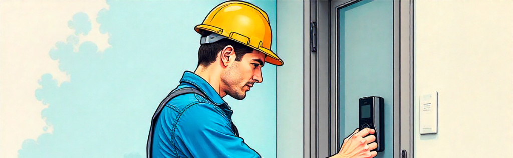 Установка комплекта видеодомофона