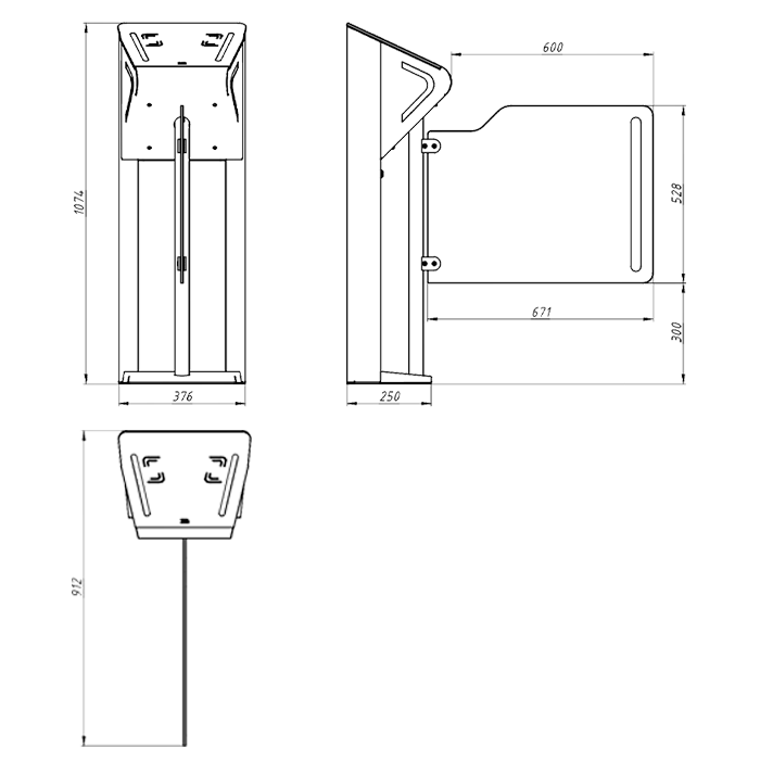 Турникет-калитка сервоприводная ONYX-GS Турникет-калитка сервоприводная ONYX-GS