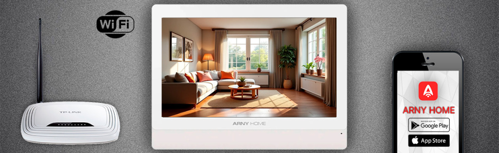 Відеодомофон ARNY AVD-950A (2Mpx) WiFi