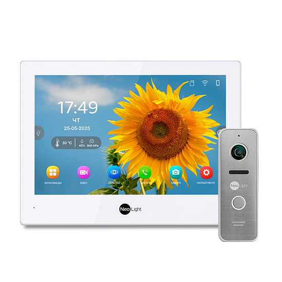 Комплект видеодомофона NeoLight Alpha Hybrid HD KIT SilverP
