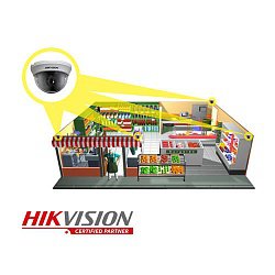 4 TurboHD камеры в магазин 4 TurboHD камеры в магазин