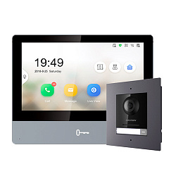 Комплект видеодомофона Hikvision DS-KH8350-WTE1 + DS-KD8003-IME1 Комплект видеодомофона Hikvision DS-KH8350-WTE1 + DS-KD8003-IME1