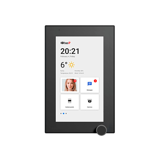 Відеодомофон BAS-IP AZ-07L Black — фото 1