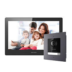 Комплект видеодомофона Hikvision DS-KH8520-WTE1 + DS-KD8003-IME1 Комплект видеодомофона Hikvision DS-KH8520-WTE1 + DS-KD8003-IME1