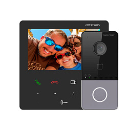 Комплект видеодомофона Hikvision DS-KIS606-P Комплект видеодомофона Hikvision DS-KIS606-P