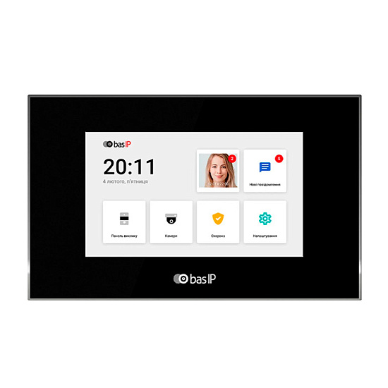 Видеодомофон BAS-IP AQ-07LL Black