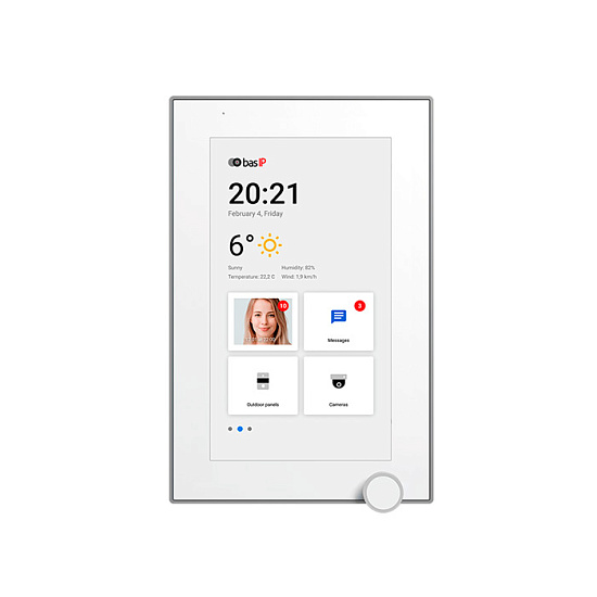 Відеодомофон BAS-IP AZ-07L White — фото 1