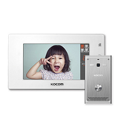 Комплект видеодомофона KOCOM KCV-544 + KOCOM KC-Q81P