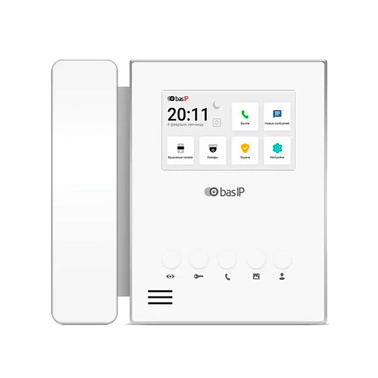 Видеодомофон BAS-IP AU-04LAF White — фото 1