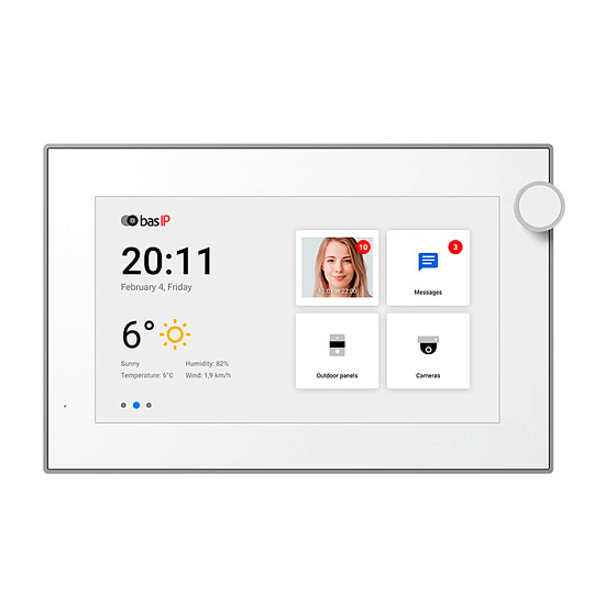 Відеодомофон BAS-IP AZ-07L White