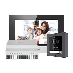 Комплект видеодомофона Hikvision DS-KIS702-P Комплект видеодомофона Hikvision DS-KIS702-P